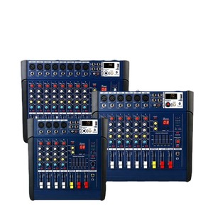 PMX402 Professional 4 channel 250w power audio mixer with microhones 16 DSP MP3 <b>Bluetooth</b> for performance stage live stream - Product Image 5