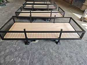 Estante de Alambre de Acero Resistente con Plataforma de <span class=keywords><strong>Madera</strong></span>, Caja de Paletización Metálica Apilable, Estanterías de Almacenamiento para Almacén - Product Image 3
