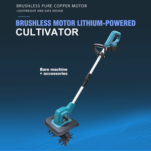 21V Brushless Cordless Tiller Electric <b>Cultivator</b> 8 Inch Width Handheld Power Tiller for Garden & Backyard Soil Preparation - Product Image 2