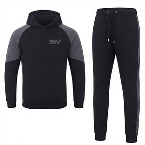 Professional Men's Hooded Sweat Tracksuit Cotton Fleece Pullover <b>Athletic</b> Running Gym Fitness Lifestyle Winter Wear Tracksuit - Product Image 1