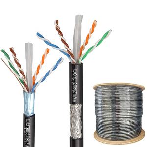 Cable Ethernet de 4 pares SFTP cat6a cobre desnudo o CCA PVC o LSZH chaqueta escudo cable de red LAN SFTP <span class=keywords><strong>SF</strong></span>/<span class=keywords><strong>UTP</strong></span> cat6a - Product Image 5