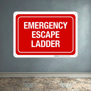 Panneaux d'échelle de secours d'urgence, marqueurs d'évacuation de sécurité pour les immeubles de grande hauteur, les appartements et les installations industrielles. - Product Image 6