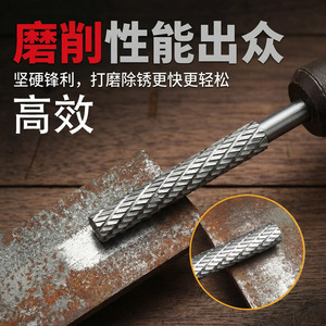 Fraise à tronçonner en acier rapide à grande vitesse avec tête de meulage allongée pour le travail du bois, le métal souple et le meulage interne de l'aluminium - Product Image 3