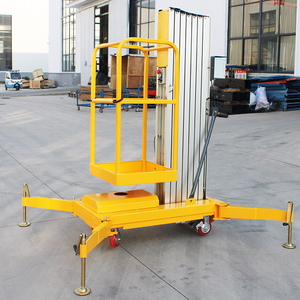 Plateforme élévatrice verticale électrique 4-10m, machine de levage à mât, plateforme élévatrice hydraulique portable en aluminium pour le levage de personnes - Product Image 4