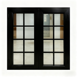 Finestra a Battente in Alluminio Nero Antiuragano ad Alto Impatto, Profilo Sottile in Lega di Alluminio da 50 mm, Modello S per USA - Product Image 6