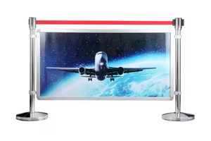 Su misura stampato in acciaio inox + tessuto Bar ristorante retrattile all'aperto Bar Bar barriera interna con il colore completo - Product Image 6