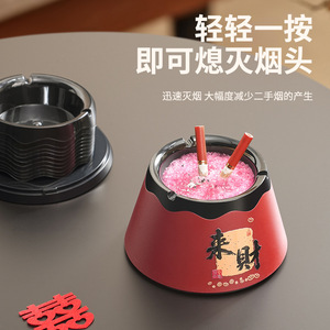 Ashtray Pro Red With Cigarette Extinguishing Sand Replaceable For Indoor Use - Product Image 2