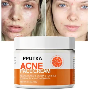 Private label wholesale organic pure whitening remove pimples acnes korean face anti-acne thailand anti acne cream