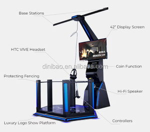 Hot Experience Hall 9D VR Simulator Máquina de juego de realidad virtual que funciona con monedas para parques temáticos - Product Image 4