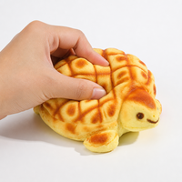 Jouet Squishy à Remontée Lente, Motif Tortue et Pain, Coque de Tortue Mignonne, Anti-Stress, Cadeau Nouveauté