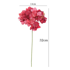 Fleurs en soie d'hortensia simple « Pluie Poétique » haute simulation pour décorations de mariage et décoration intérieure - Product Image 5