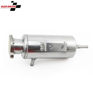 Réservoir d'expansion universel en alliage d'aluminium SX005 argenté pour voiture, avec évacuation de refroidissement et anti-mousse - Product Image 5