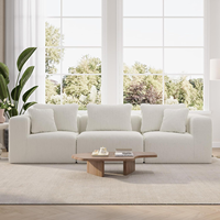 Novilla Modernes Design Schlafzimmermöbel Weißes Sofa-Set Hochdichter Schaumstoff Komprimiertes Vakuumsofa für Hotel und Apartment