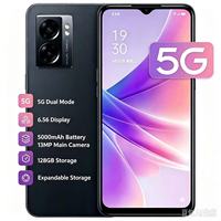 Smartphone A57 5G, processeur Dimensity 810, écran 6,5 pouces 90 Hz, batterie 5000 mAh, charge rapide 33 W, 6 Go de RAM, 128 Go de ROM, double SIM, Android