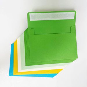 Busta Colorata A7 con Patta Quadrata e Chiusura Autoadesiva per Inviti di Nozze, Formato 5x7 Pollici, Busta 5,25'' X 7,25'' - Product Image 6