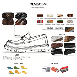 Zapatos de Vestir Casuales de Cuero Vacuno para Hombre, Hechos a Mano, de Alta Calidad, Estilo Slip-On, Transpirables, para Bodas, Fiestas y Otoño - Product Image 4