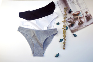 Mutandine di <span class=keywords><strong>cotone</strong></span> da <span class=keywords><strong>donna</strong></span> intimo femminile tinta unita slip comodi <span class=keywords><strong>mutande</strong></span> ad alta elasticità - Product Image 4