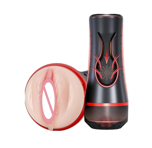 Masturbatore Maschile Ultra Realistico a Doppio Canale (Vagina e Ano) con Funzione a Pressione, Texture Realistica, 100% Impermeabile IPX7, Sex Toy per Uomini - Product Image 1