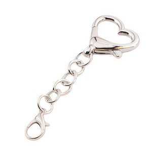Cierre de Langosta en Forma de Corazón de Aleación de Zinc Plateado para Fabricación de Pulseras, Componente de Joyería, Primavera 2025 - Product Image 2