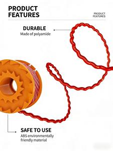 WA0010 WA0004 6 unidades de cabezal de recortadora, bobina de repuesto, línea de nailon de 1.6mm y 10FT/3.05M para recortadoras Worx WG151 WG163 WG170 - Product Image 5