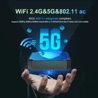 Boîtier TV Android 9.0 X96 Mini 5G, Amlogic S905W, 1 Go/2 Go de RAM, 8 Go/16 Go de ROM, Quad Core, Wi-Fi double bande 2,4G/5G, décodeur intelligent 4K