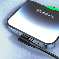 Câble de charge et de données USB-C mâle à angle gauche vers USB-C à charge rapide, en cuivre, pour iPhone 15 16 17 Xiaomi Samsung