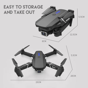 Hot bán chuyên nghiệp selfie mini bay không người lái có thể gập lại 480p Camer Wifi quadcopters tầm xa E88 PRO RC bay không người lái Đồ chơi với GPS - Product Image 6