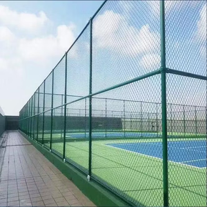 Clôture en treillis métallique revêtu de vinyle pour terrain de tennis, personnalisée en usine, avec barres intérieures en acier, barrière de protection pour le baseball - Product Image 6