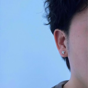 Moissanite Stud <b>Earrings</b> <b>Four</b> <b>Leaf</b> <b>Clover</b> Design 925 Silver Post Claw Setting Everyday Wear Fashion Jewelry For Women - Product Image 3
