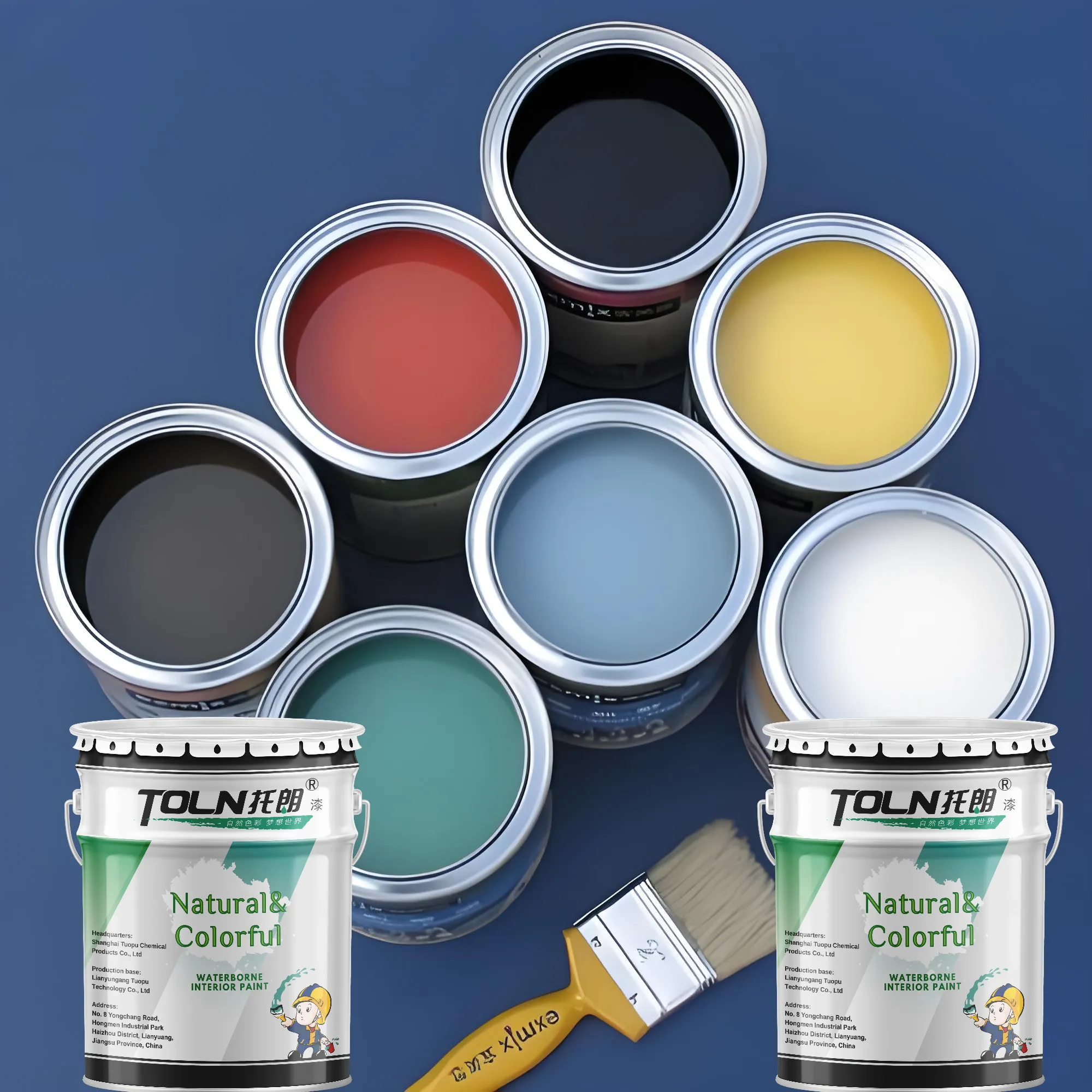 Brighten Up Your Interiors with Our Durable Water-Based Wall Paint Easy Application, Vibrant Colors