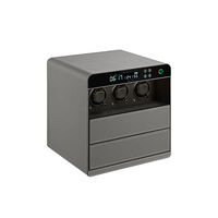 Estuche Giratorio para Relojes Automático de Alta Gama, Hecho a Mano con Cuero de Microfibra Completo, con Gabinete de Almacenamiento