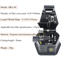 High Precision SKL-6C Fiber Cleaver Cable Cutting Knife FTTH Fiber Optic Knife Tools Cutter Fiber Cleavers 16 Surface Blade