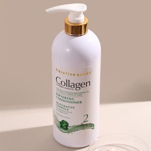 Accessoires de soins capillaires en gros : Après-shampoing réparateur à la kératine bio et au collagène pour cheveux abîmés, lissant et hydratant - Product Image 1