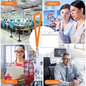 10-Piece <b>Set</b> of <b>Colourful</b> ID Card Holders & Lanyards for Work Cards Keychains - Product Image 5