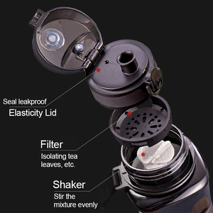 彩色批发便宜低价600毫升扭曲风格你好创意磨砂玻璃水瓶带彩盒-水瓶 - Product Image 6