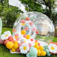 Tente à bulles gonflable transparente pour fête personnalisée avec ballons pour les dates en plein air Tente à bulles gonflable pour maison de camping