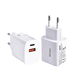 Cargador Rápido PD de 20W OEM, Puerto Dual USB-C+USB-A, Enchufe EU/US, Cargador de Pared Universal de Viaje para <span class=keywords><strong>iPhone</strong></span>/<span class=keywords><strong>Samsung</strong></span>/Pixel - Product Image 3