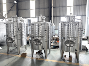 Tanque de Fermentación de Vino Blanco y Sidra de Acero Inoxidable de 1000L con Camisa de Enfriamiento para Bodega y Producción de Bebidas - Product Image 2