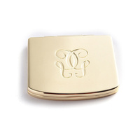 Miroir cosmétique portable à clapet double face avec logo personnalisable Miroir pliable Mini miroir cosmétique de maquillage de poche