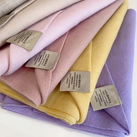 Écharpe en laine solide de qualité supérieure pour l'hiver, longue et chaude, en pashmina, luxueuse, pour femmes élégantes