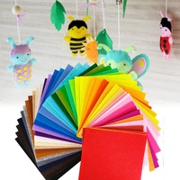 100% Polyester Non Tissé Aiguille Feutre 1mm 2mm 3mm Épais Mélange Couleur Doux Feutre Tissu Polyester Feutre en Rouleau