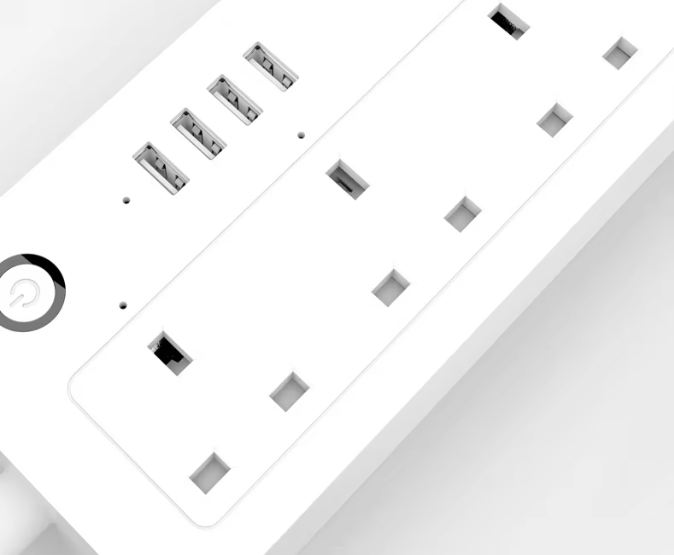 HONPNK Remote Control Via Mobile Phone Timer Function UK Standard Power Strip WiFi Smart Power Strip Tuya Design Smart Socket