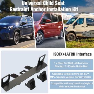 Support de siège enfant couleur personnalisée en acier, accessoires intérieurs automobile, interface de fixation <span class=keywords><strong>2</strong></span>-en-<span class=keywords><strong>1</strong></span> - Product Image 5