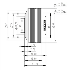 Damiao DM-J8009P-2EC 6doof cánh tay robot nhỏ gọn động cơ servo 24V 48V damiao Robot doanh thiết bị truyền động mô-đun động cơ - Product Image 4