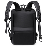 Sac à dos de voyage professionnel extensible et étanche avec port de charge USB pour ordinateur portable et trajets professionnels