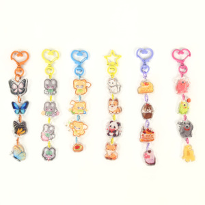 La fabricación hace su propio diseño personalizado Anime encanto llavero epoxi acrílico llavero - Product Image 5