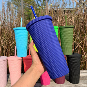 Trực Tuyến Hot Bán Bpa Miễn Phí Hai Lớp 20Oz Chân Không Cách Nhiệt Văn Phòng Cốc Cà Phê Cốc Với Rơm Và Nắp - Product Image 1