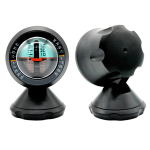 Gros Portable Noir Boussole Inclinomètre De Niveau De Voiture avec Cadran Affichage Pointeur pour <span class=keywords><strong>Camping</strong></span> Randonnée Sport Tourisme Boîtier En Plastique - Product Image 2