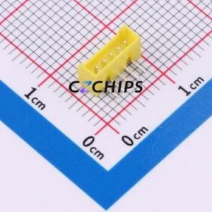ZX-MX1.25-5PWZ-Y Wire-to-Board Pin Header Bent Lead Through Hole,P=1.25mm 1x5P 1.25mm Right Angle Insert PicoBlade (MX 1.25) - Product Image 1