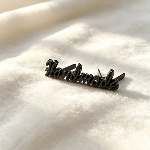 High Quality Custom Metal Brand <b>Labels</b> Own Design Sew-on Metal Logo Tags Private <b>Name</b> Metal Plates for Clothing & Bags - Product Image 1